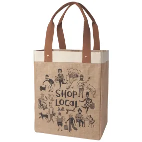 Shop Local Shopping Tote Laminated Lining