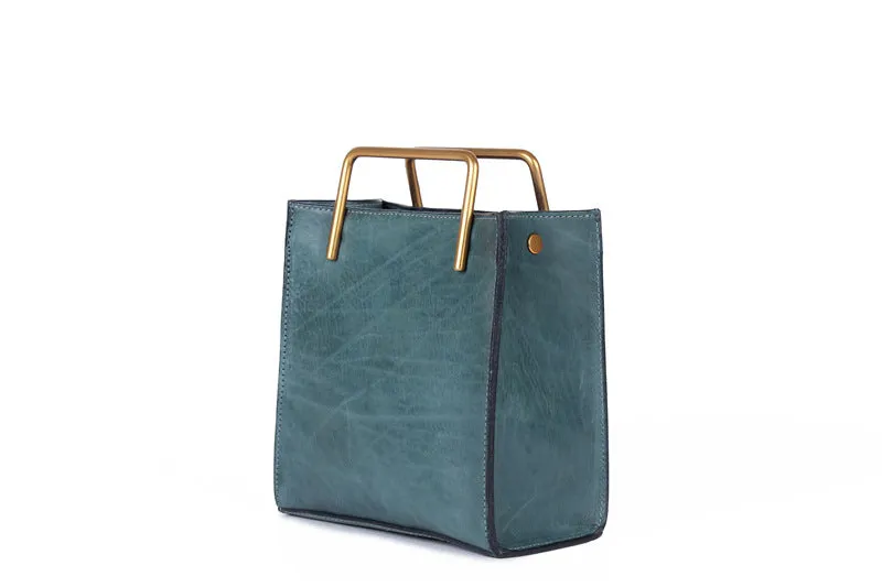 Small Women's Leather Crossbody Tote Bag Genuine Leather Handbags For Women