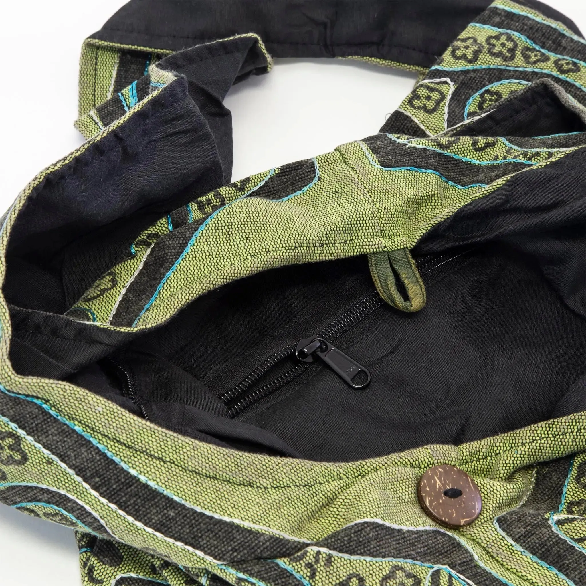 Stone Flowers Boho Shoulder Bag