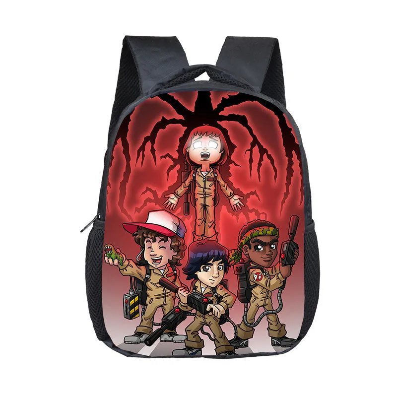 Stranger Things Backpack Printed Children's Backpack Burden Reduction Spine Protection Small Bookbag