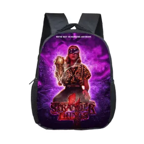 Stranger Things Backpack Printed Children's Backpack Burden Reduction Spine Protection Small Bookbag