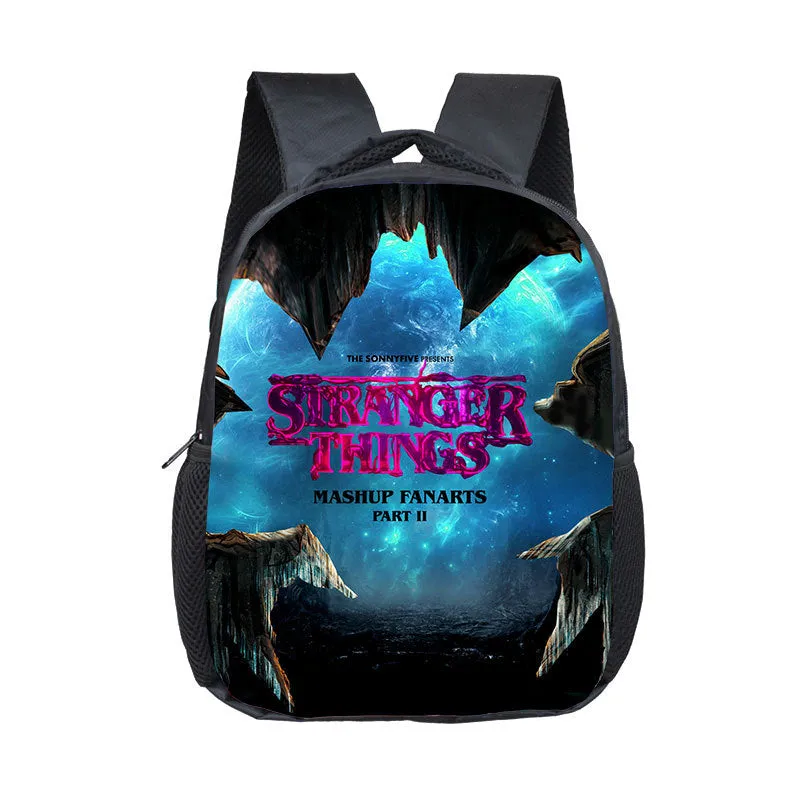 Stranger Things Backpack Printed Children's Backpack Burden Reduction Spine Protection Small Bookbag