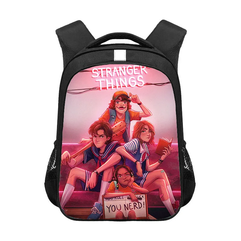Stranger Things Backpack Student Bag Cute And Breathable Backpack