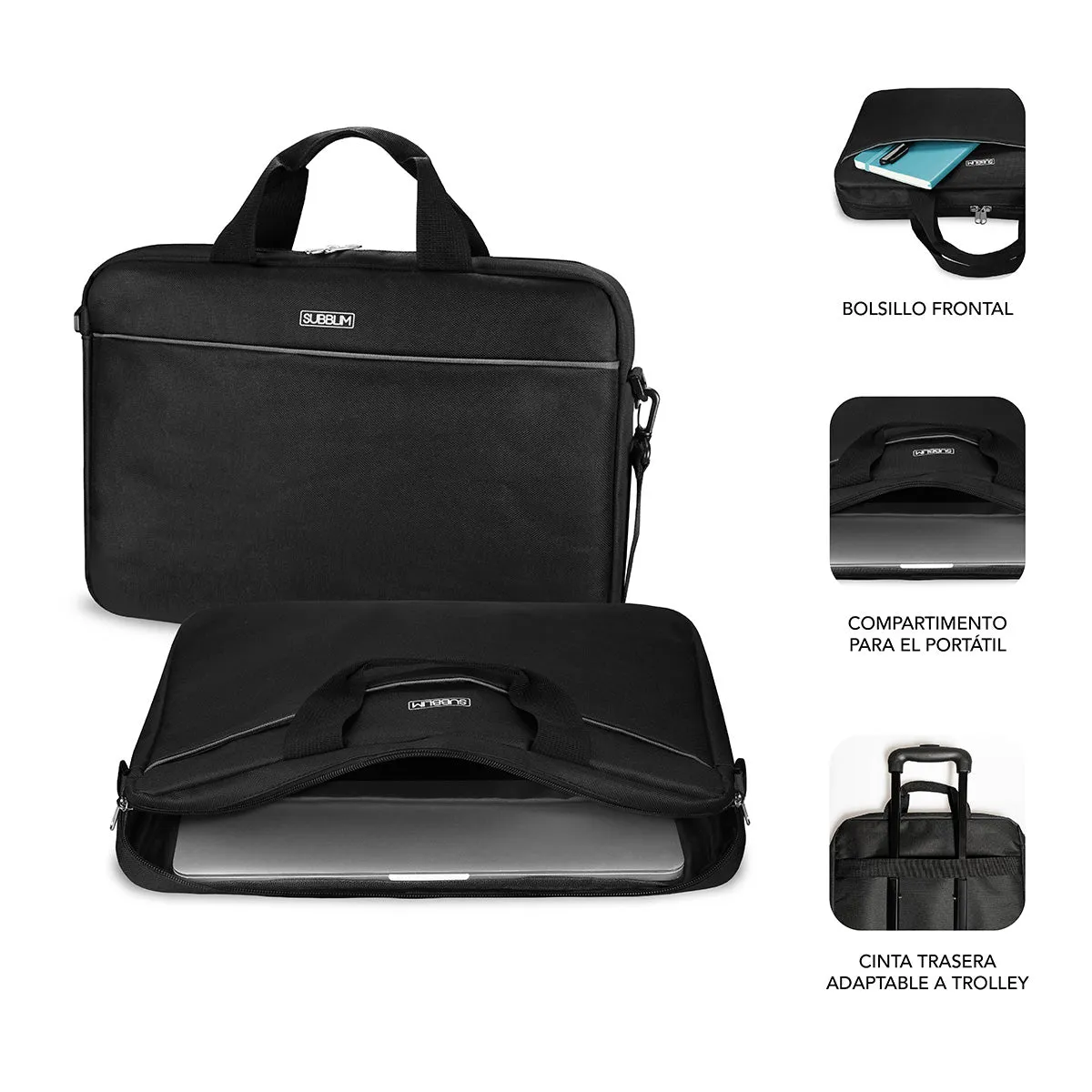 Subblim Select Pack Wireless Mouse Usb   Laptop Bag 15,6" Sub-Lb-2Sp0050