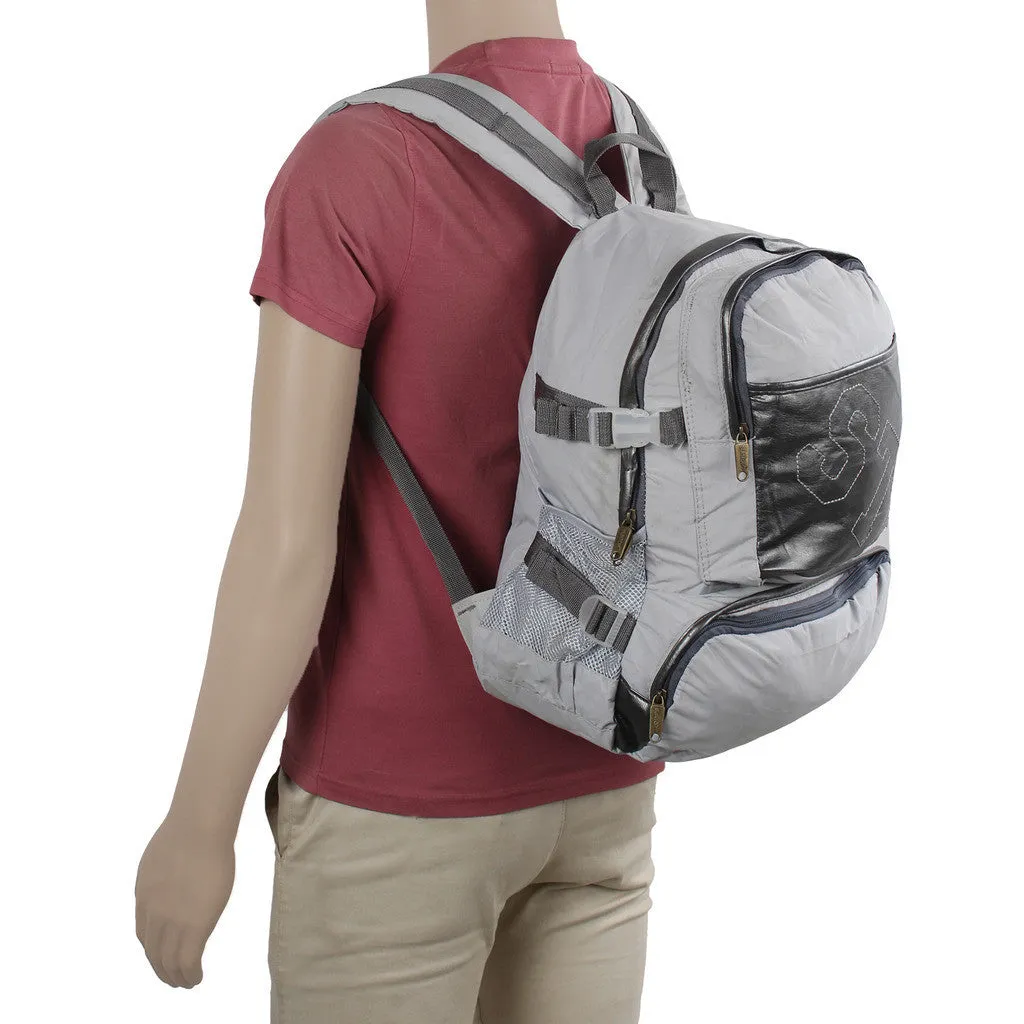 Suntop A95 17 L Backpack(Cream and Silver)
