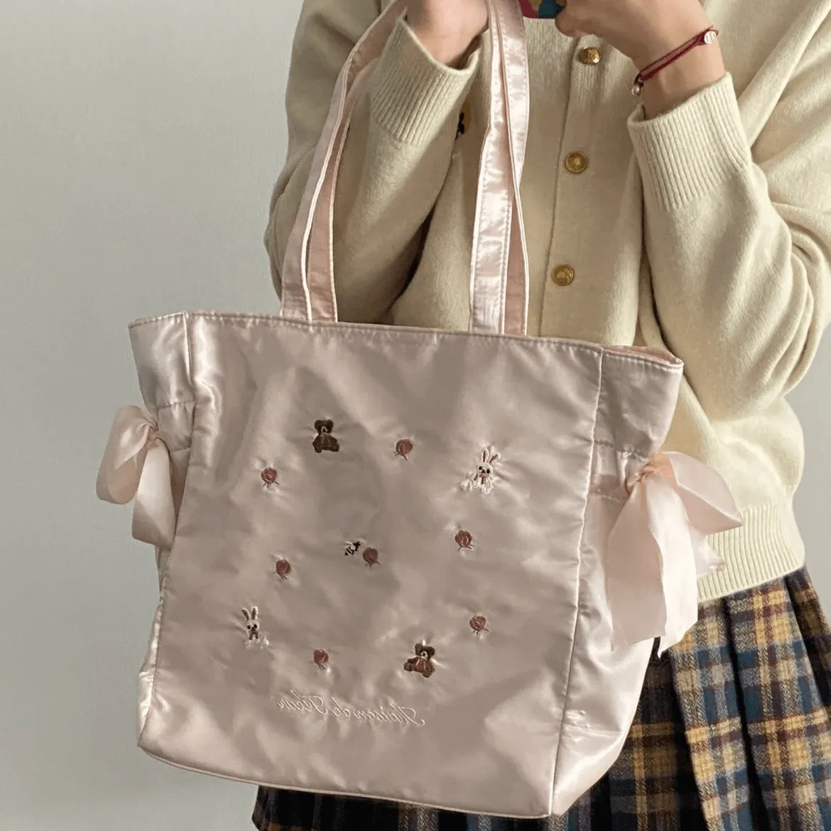 Sweet Bunny Bear Rose Shoulder Bag