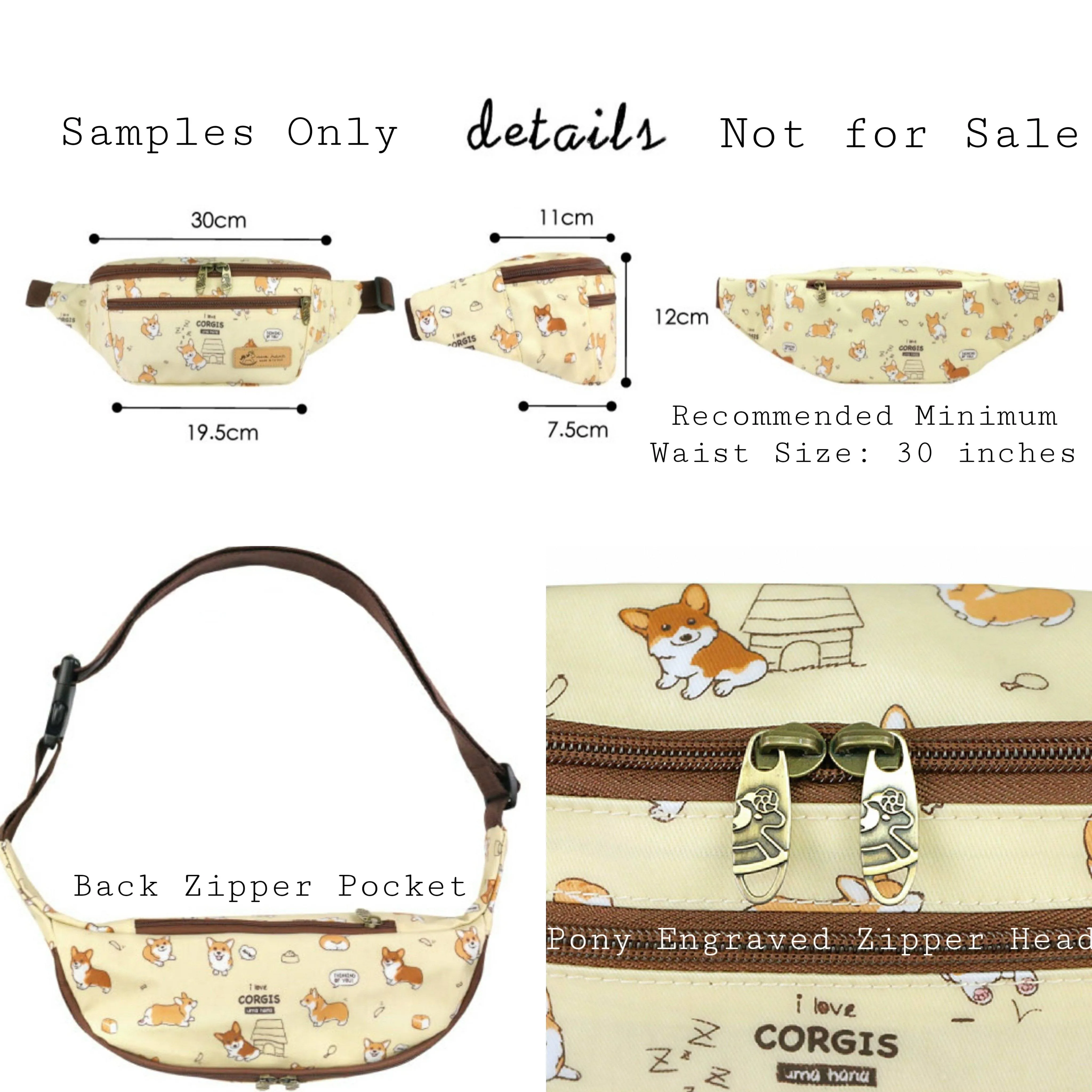 Teal Corgi Puppy Fanny Pack