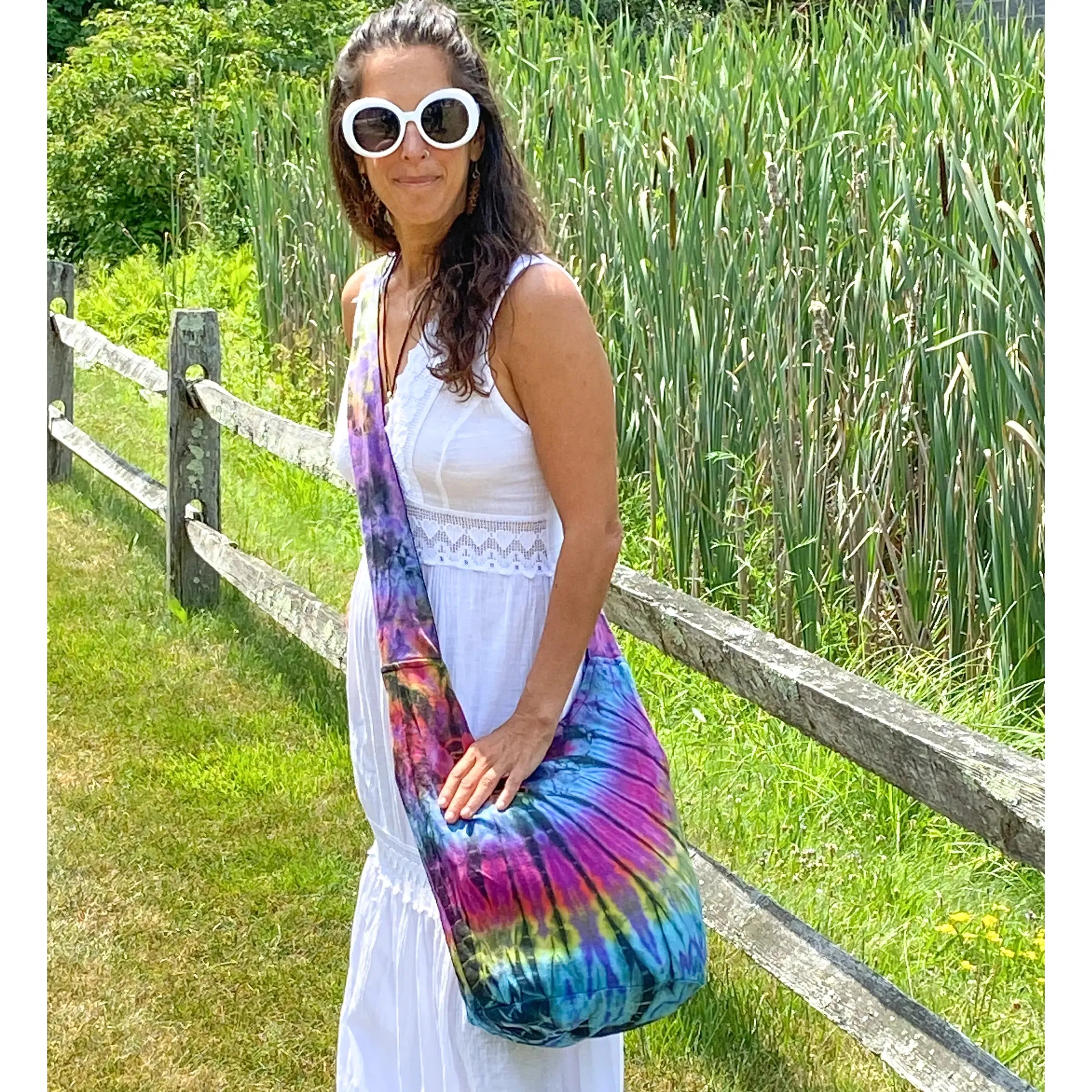 Technicolor Tie Dye Shoulder Bag