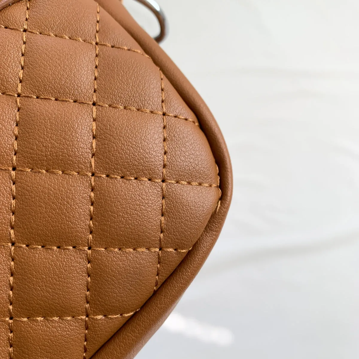 TEEK - Stitching Zipped Combo Shoulder Bag