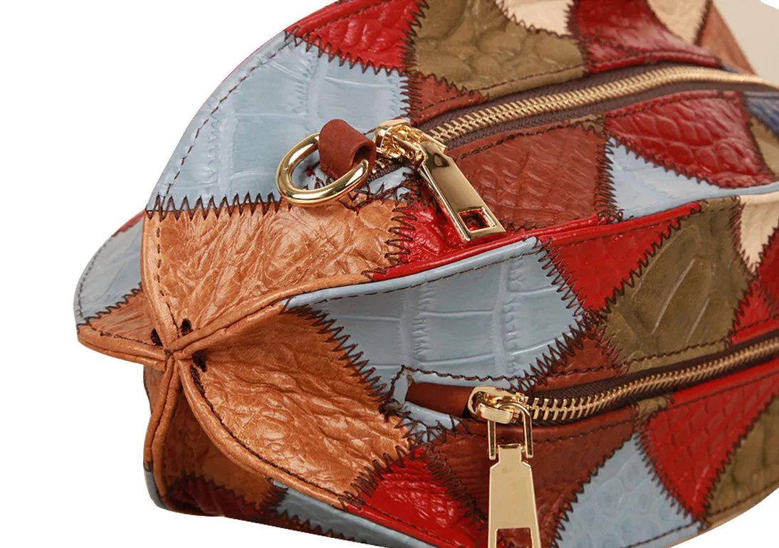 Uique Ladies Small Leather Shoulder Bag Crossbody Boho Bag For Women