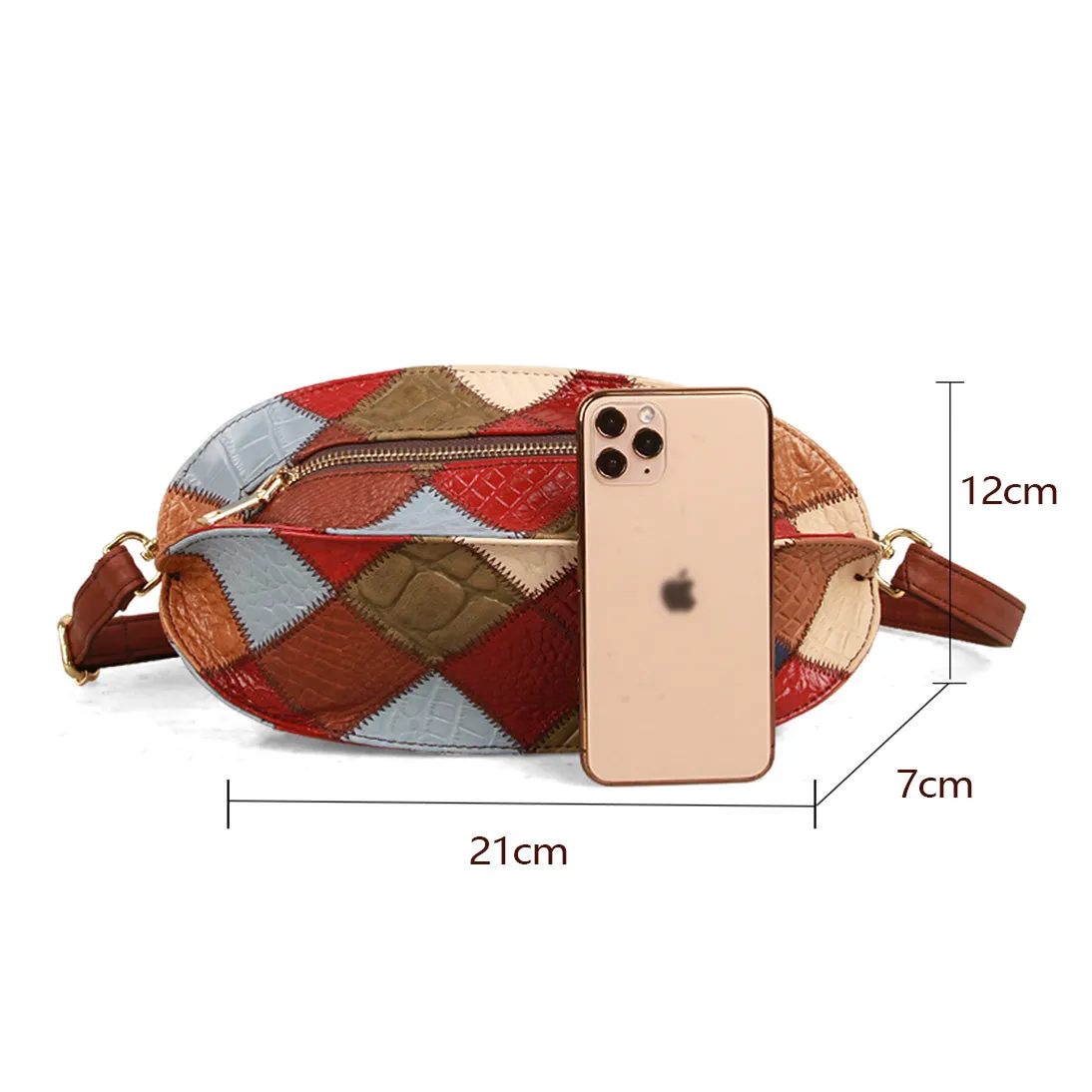 Uique Ladies Small Leather Shoulder Bag Crossbody Boho Bag For Women