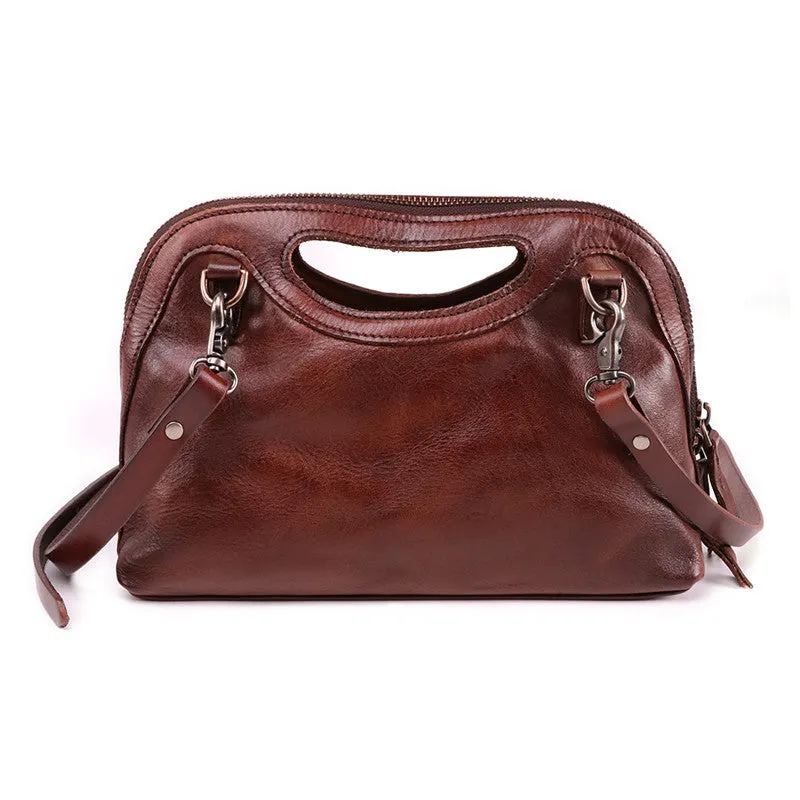 Western Womens Small Leather Side Bag Crossbody Handbags Purses for Women