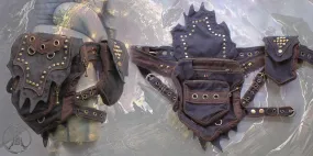 Wizard Hip Belt - with studs and small device pocket
