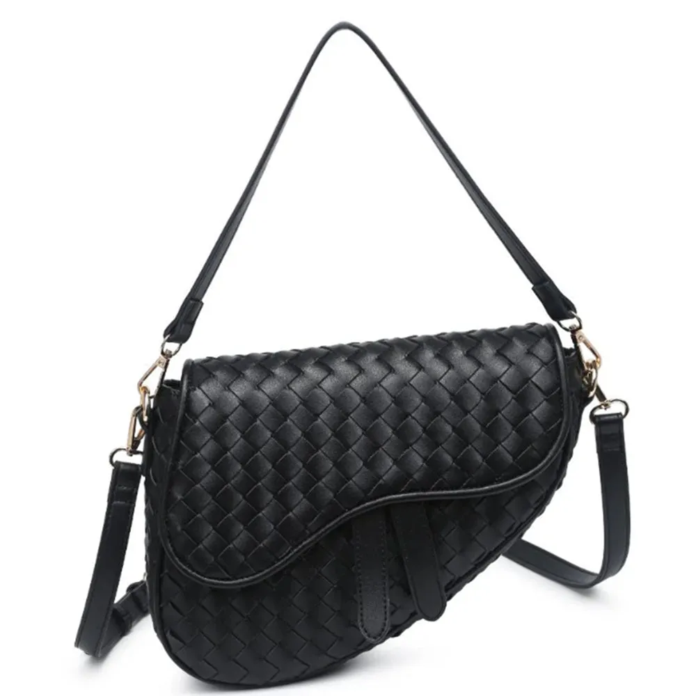 WOVEN SCOUT CROSSBODY BAG