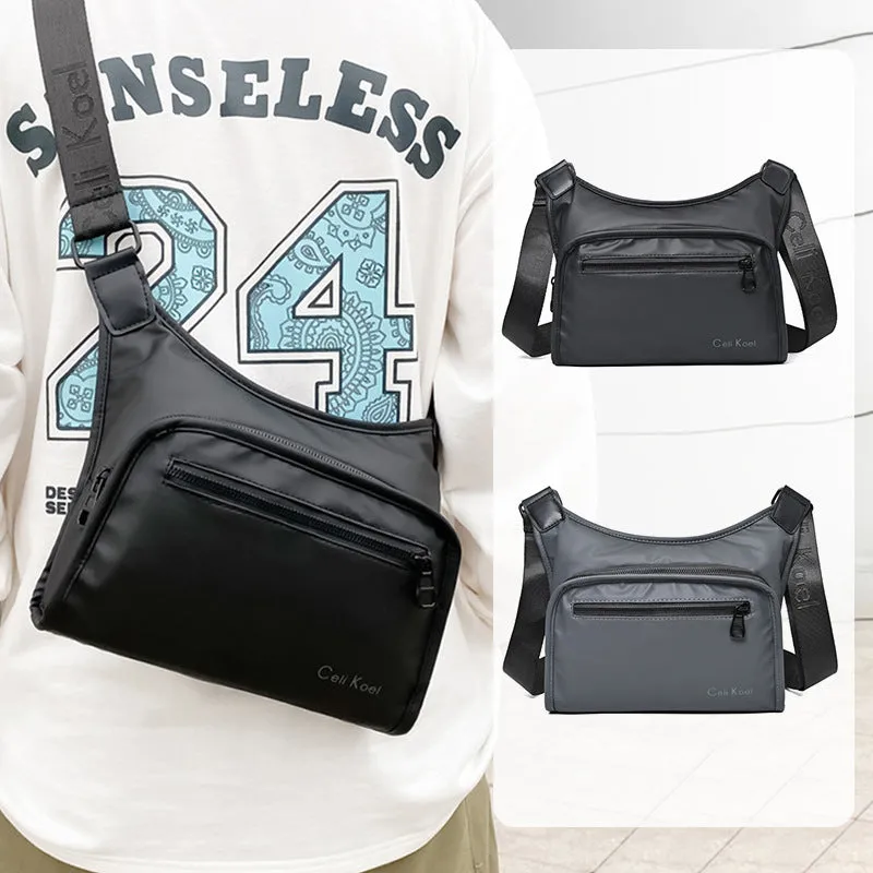 XIANGTUIBAO Messenger Bag Men's New Stylish Good Texture Simple Casual Shoulder Backpack Korean Style Popular Texture Large Capacity Chest Bag