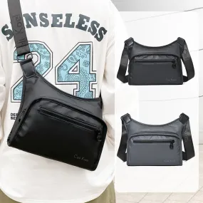 XIANGTUIBAO Messenger Bag Men's New Stylish Good Texture Simple Casual Shoulder Backpack Korean Style Popular Texture Large Capacity Chest Bag